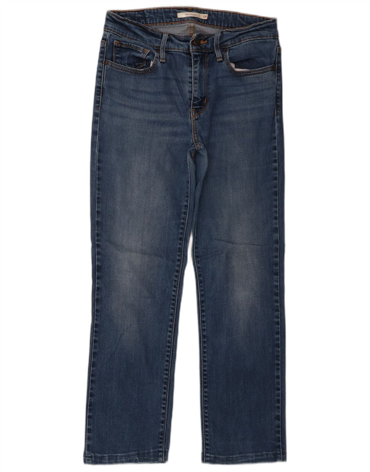 Vaqueros Levi's Mujer 714 Rectos W28 L26 Lyocell Azul