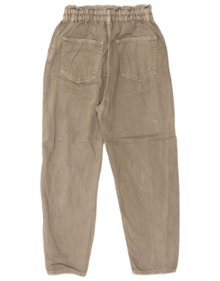 Zara Jeans Cónicos Para Mujer EU 38 Small W28 L25 Beige