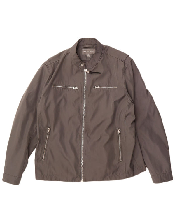 MICHAEL KORS Chaqueta utilitaria para hombre UK 42 XL Poliéster gris