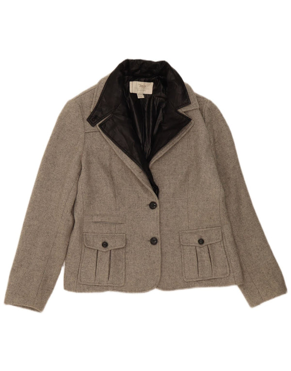 Marlboro Classics Chaqueta Blazer para Mujer UK 46 Grande Gris Colorblock