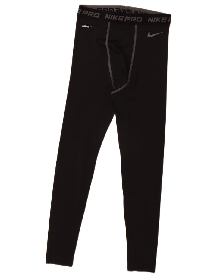 Nike Leggings gráficos para hombre UK 39/41 Mediano Negro Poliéster