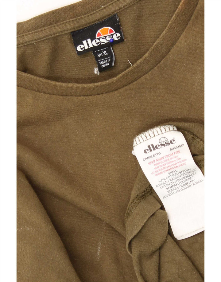 Camiseta Ellesse Hombre Top XL Caqui Algodón