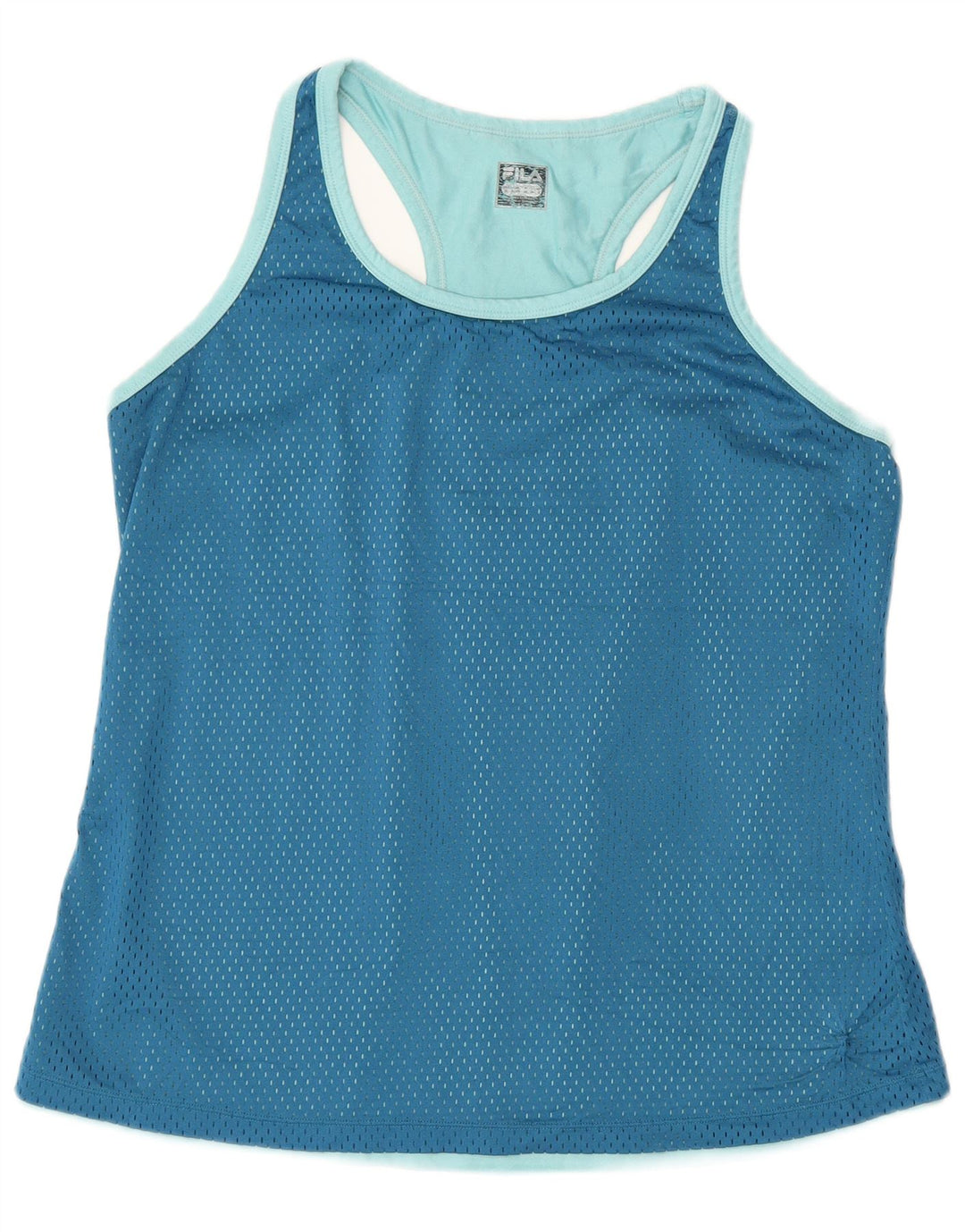 Fila Mujer Graphic Vest Top UK 40 Grande Azul Colorblock Poliéster