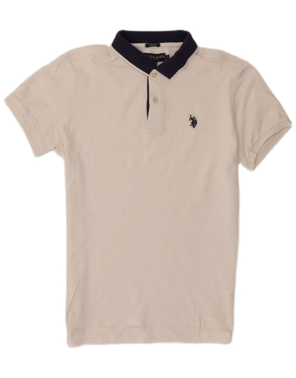 Asociación de Polo de EE. UU. Camisa Hombre Small Algodón Colorblock Blanco