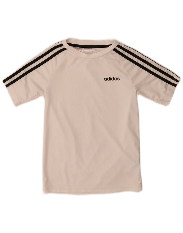 Adidas Chicos Climalite Camiseta Top 7-8 Años Blanco Poliéster