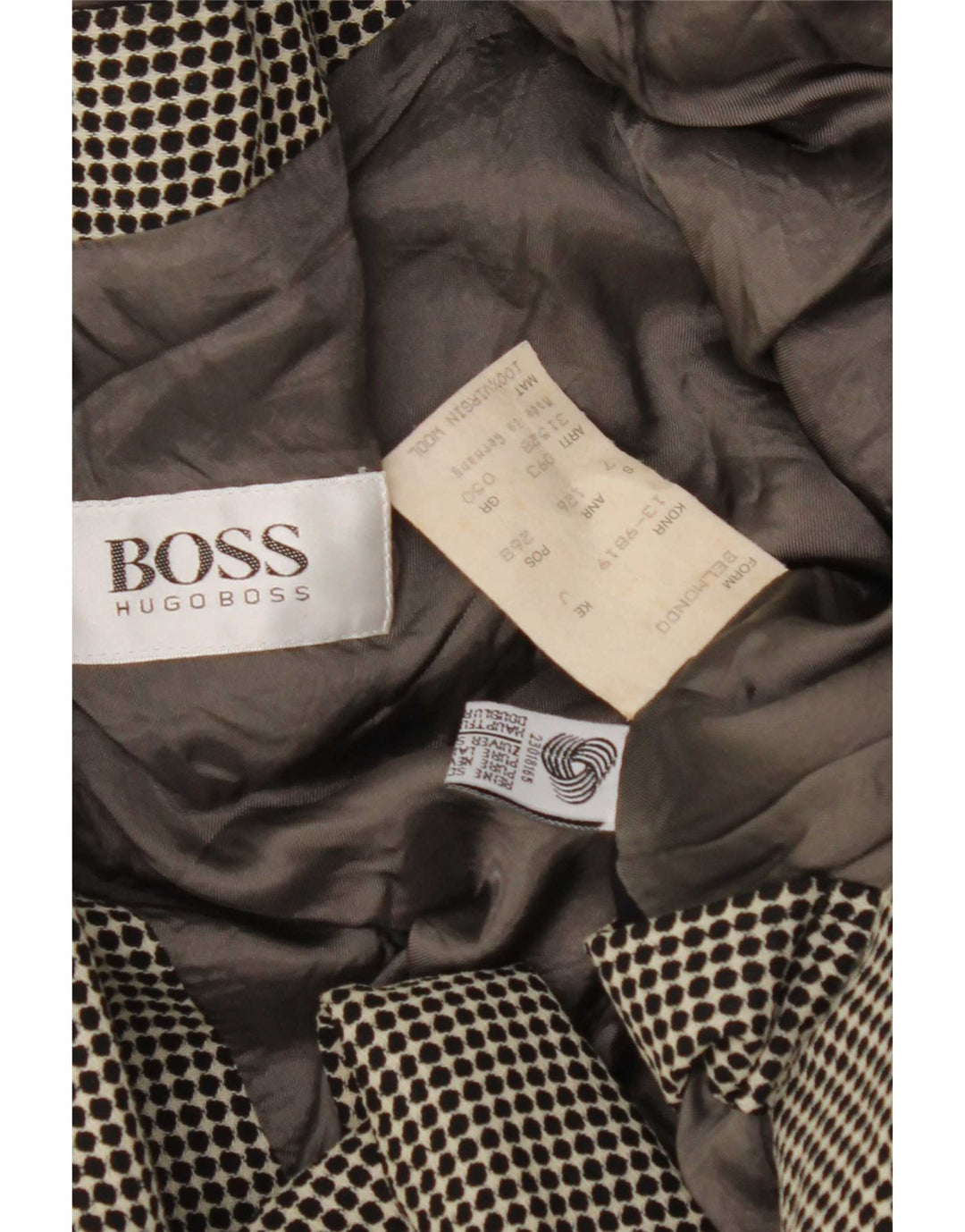 Hugo Boss Chaqueta Blazer De Doble Botonadura Para Mujer IT 50 XL Gris Manchado