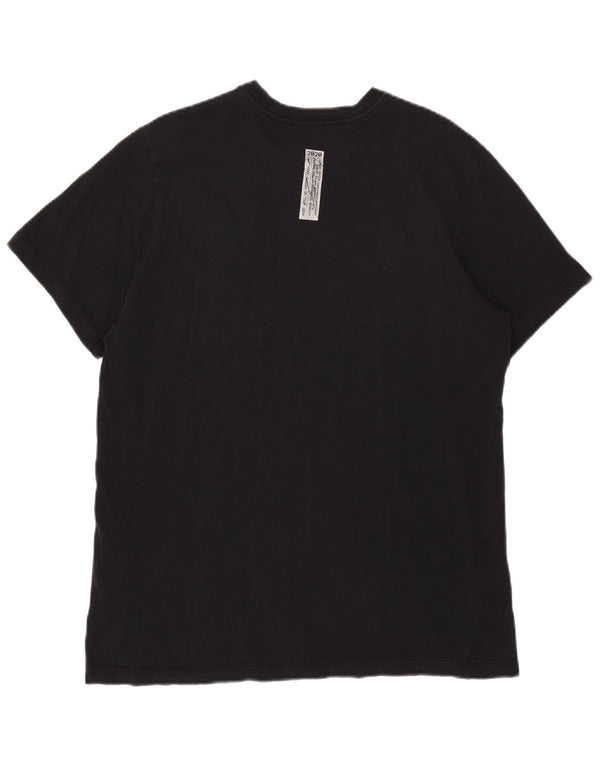 Nike Camiseta gráfica Swoosh de ajuste estándar para hombre, talla grande, algodón azul marino
