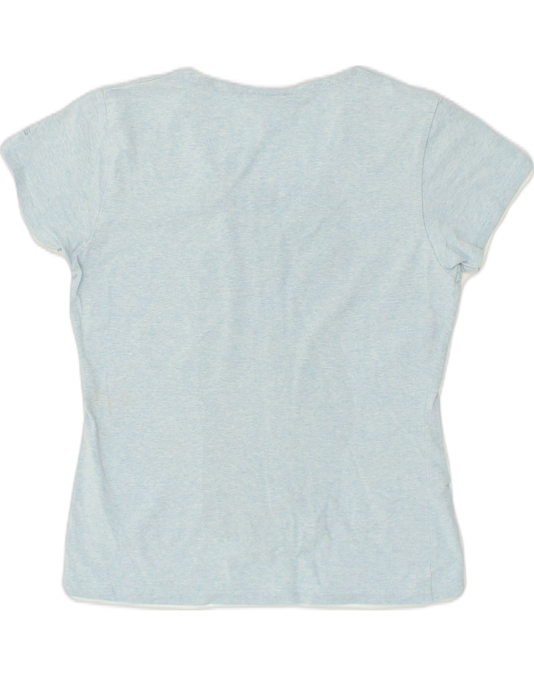 ASICS Womens T-Shirt Top UK 14 Large Blue Cotton | Vintage Asics | Thrift | Second-Hand Asics | Used Clothing | Messina Hembry 