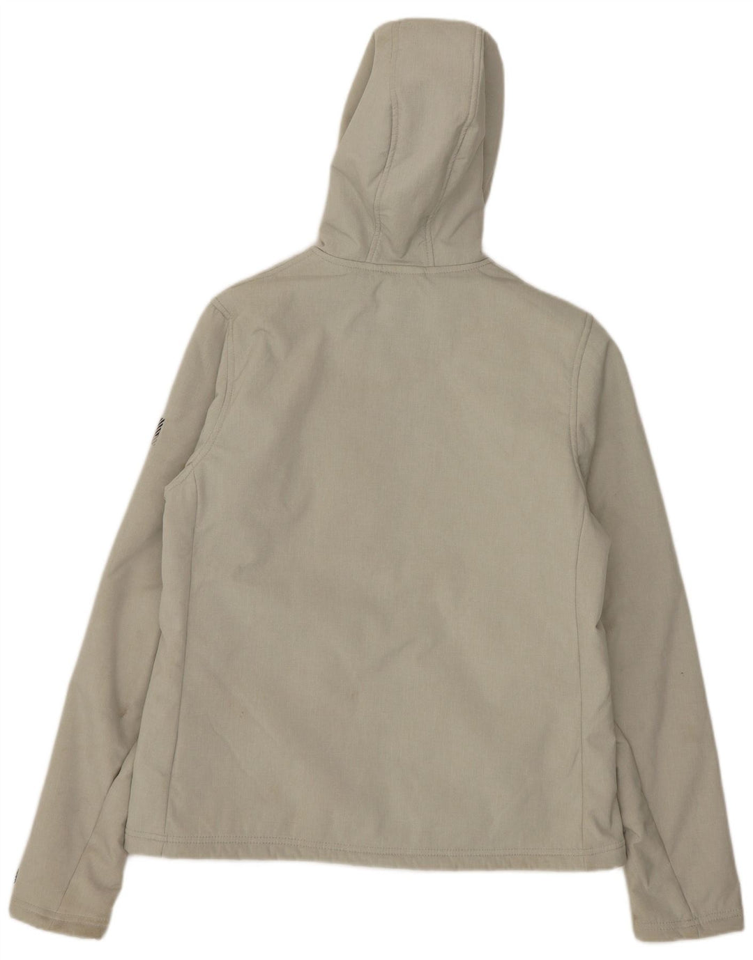 Superdry Chaqueta Sherpa con capucha para mujer UK 42 Poliéster gris medio
