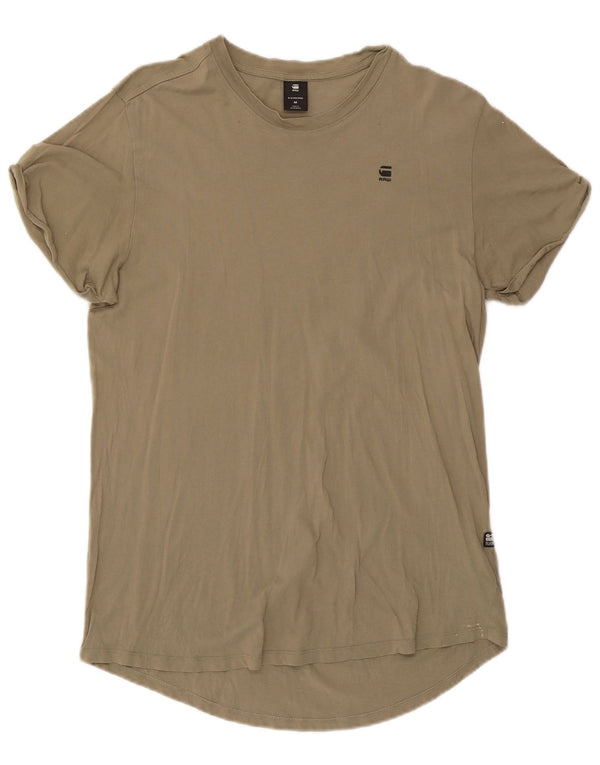 G-Star Hombre Camiseta Top Medium Khaki Algodón