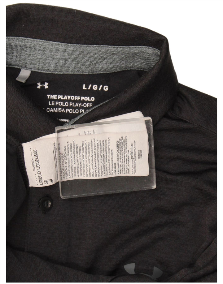 Polo Under Armour Hombre Grande Poliéster Negro