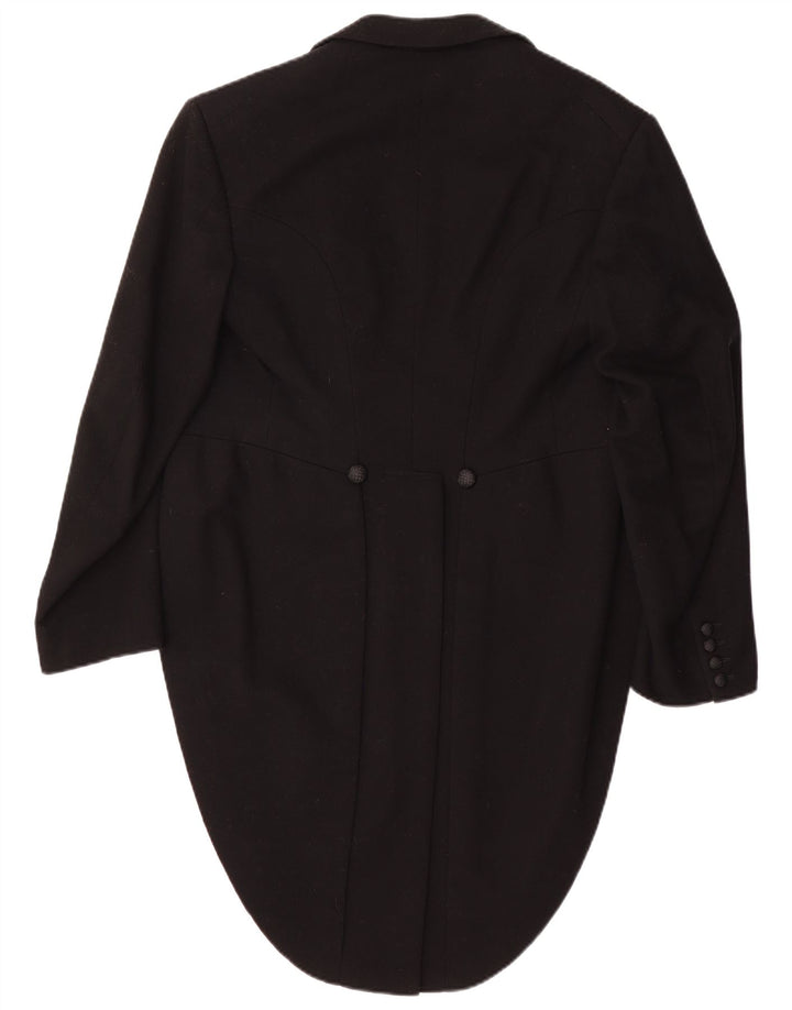 Vintage hombres Tailcoat Blazer chaqueta Reino Unido 36 pequeño negro