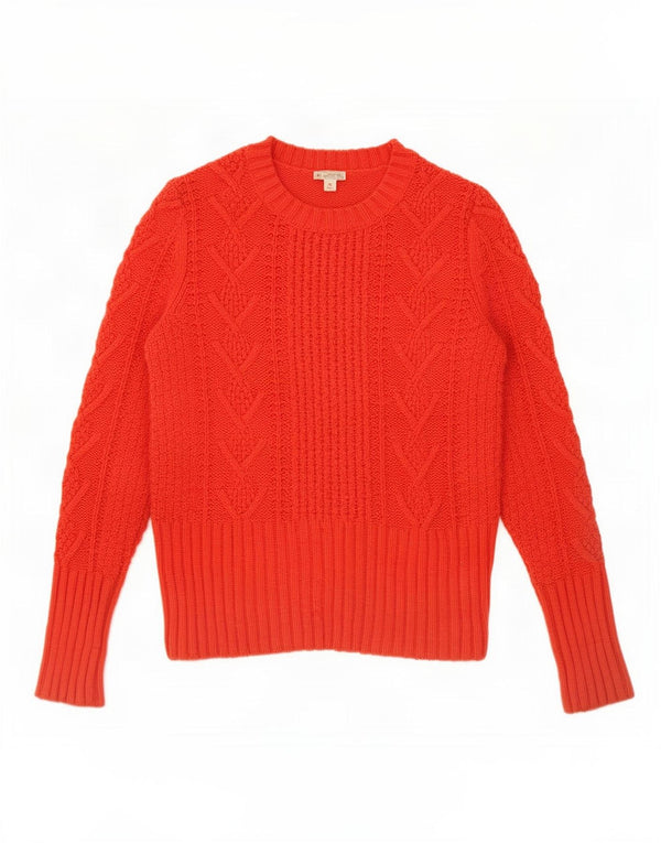Gap Jersey Corto con Cuello Barco para Mujer UK 10 Small Red Cotton