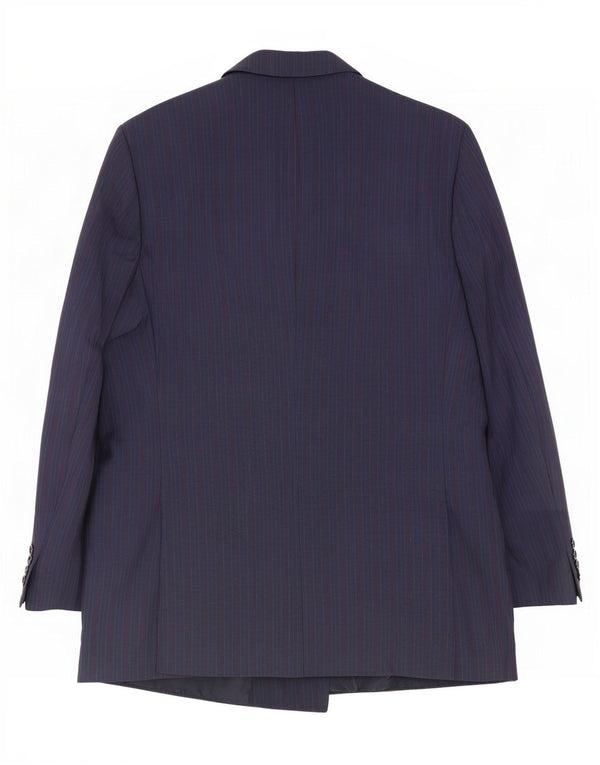 Monti Chaqueta tipo blazer con doble botonadura para hombre IT 56 3XL Lana a rayas azul marino