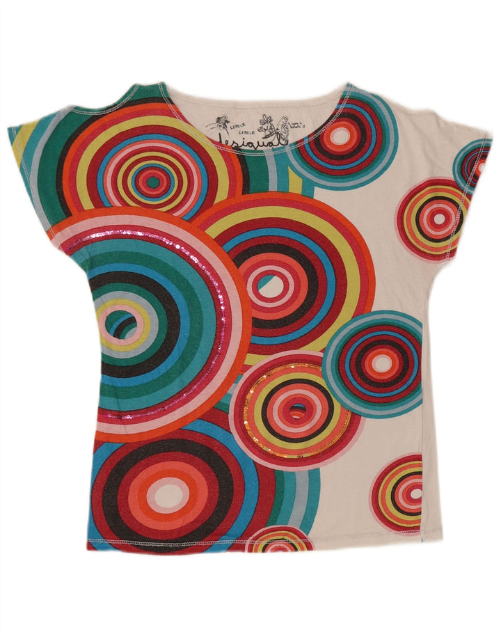 DESIGUAL Camiseta Niña Top 11-12 Años Multicolor Geométrico