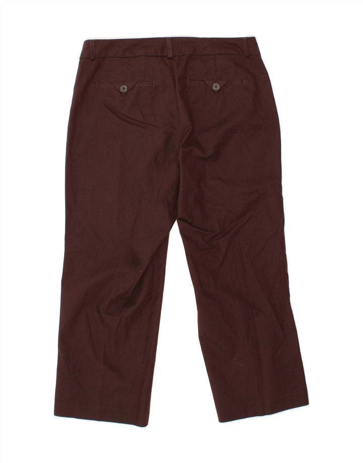 DOCKERS Womens Straight Casual Trousers US 4 Small W27 L23 Brown Polyester Vintage Dockers and Second-Hand Dockers from Messina Hembry 