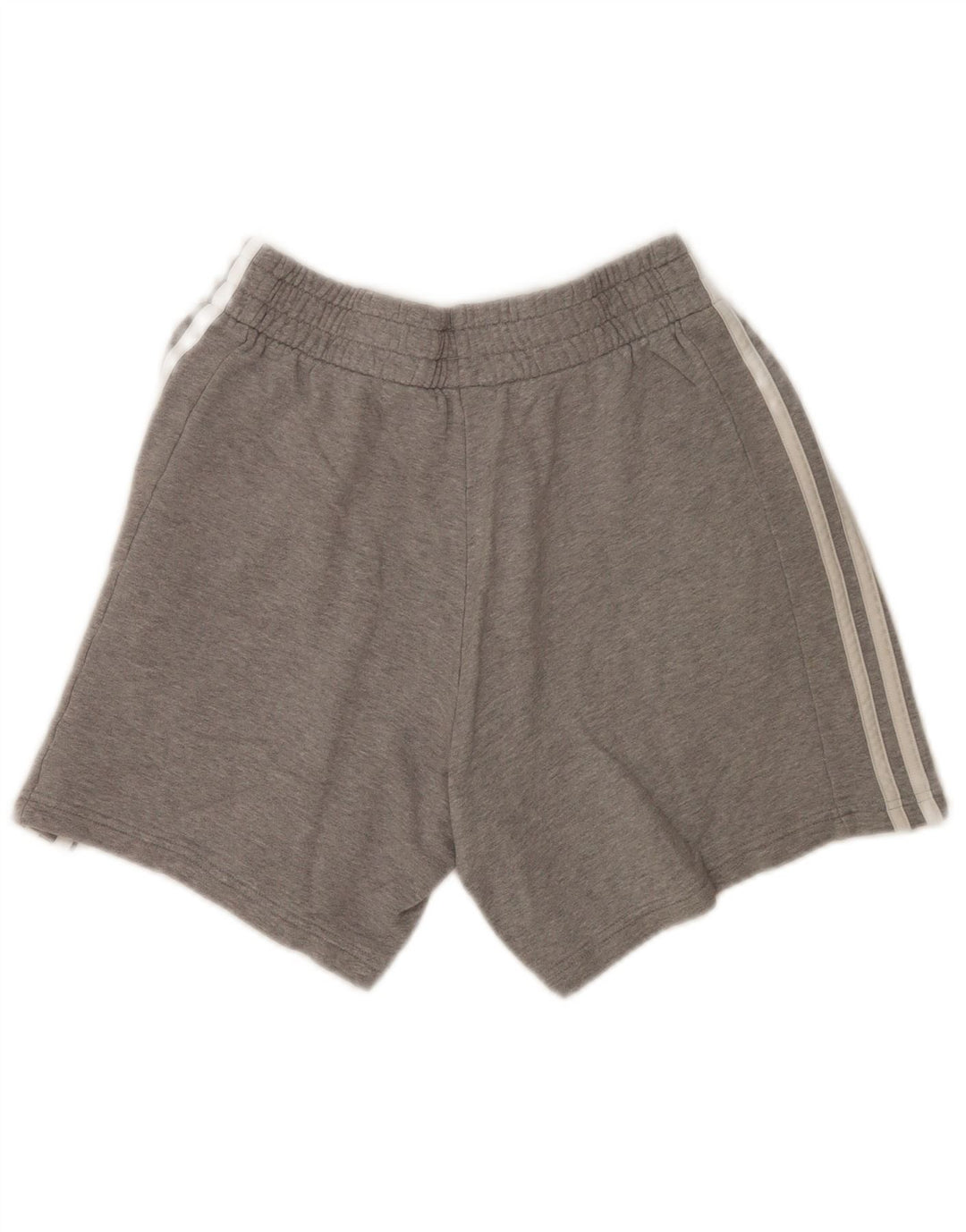 Pantalones cortos deportivos Adidas para hombre de algodón moteado gris medio