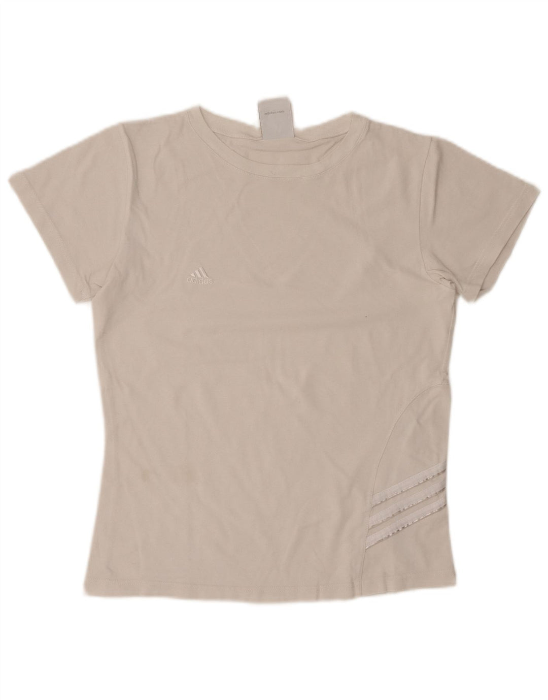 ADIDAS Camiseta para mujer Top UK 40 Grande Algodón blanco roto