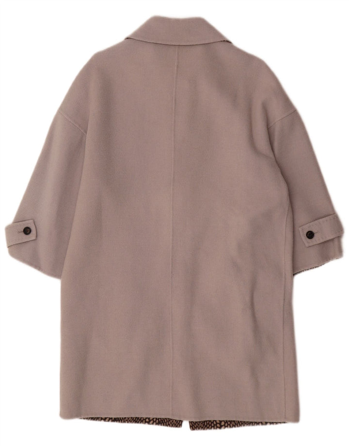 VINTAGE Abrigo de mujer Reino Unido 14 Gris grande