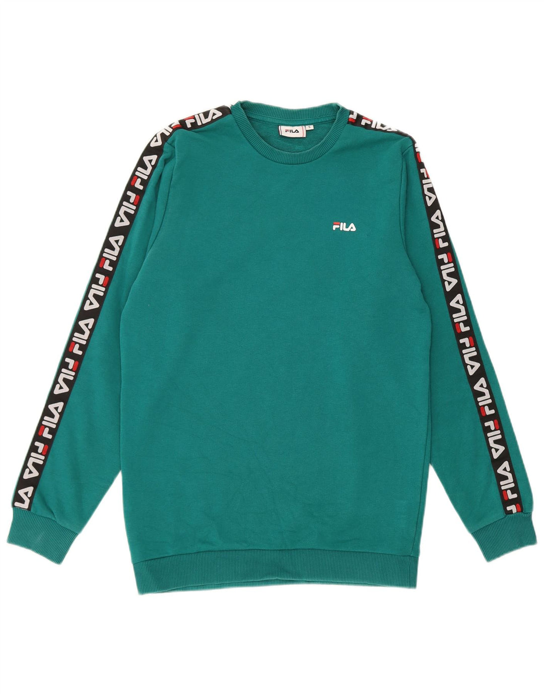 Fila Hombre Graphic Sudadera Jumper Small Algodón Verde
