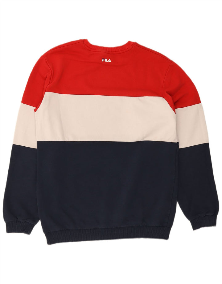 Fila Hombre Graphic Sudadera Jumper Medium Multicolor Colorblock Algodón
