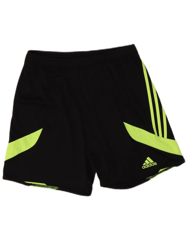 Adidas Mens Climalite Sport Shorts Grande Negro Colorblock Poliéster