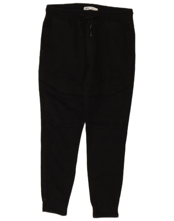 Zara Hombre Joggers Chinos Pantalones Medianos W31 L26 Negro