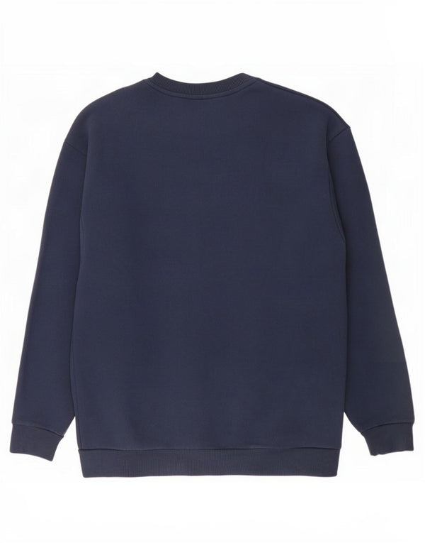 Superdry Hombre Sudadera Gráfica Jumper Small Azul Marino Algodón