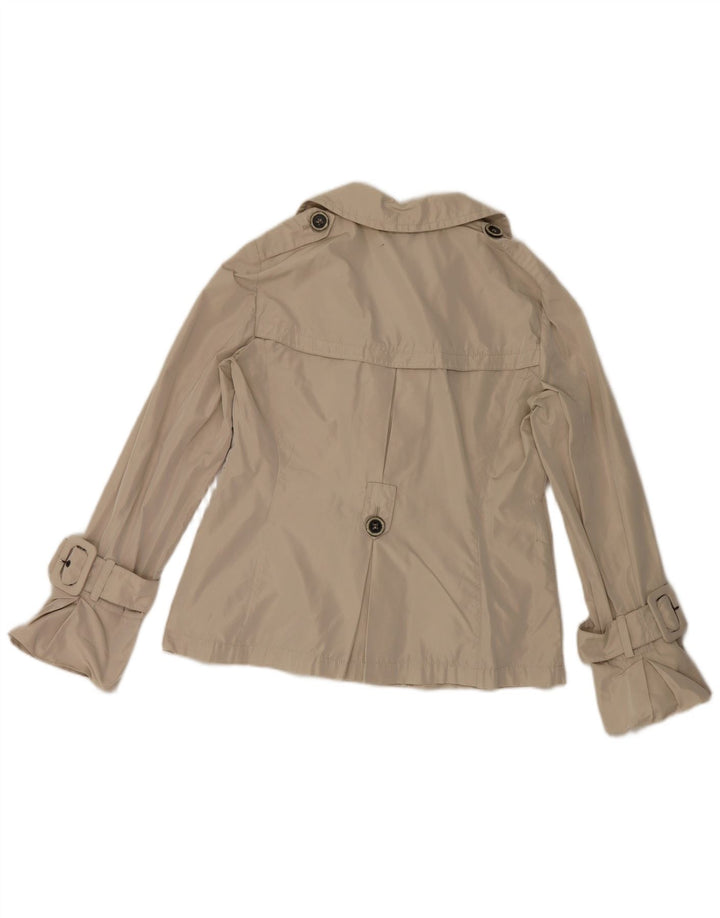 Marella Gabardina corta para mujer UK 44 Poliéster beige grande