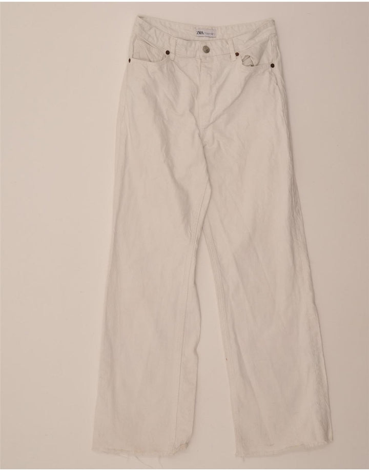 ZARA Womens Straight Jeans EU 40 Medium W28 L31 White Vintage Zara and Second-Hand Zara from Messina Hembry 