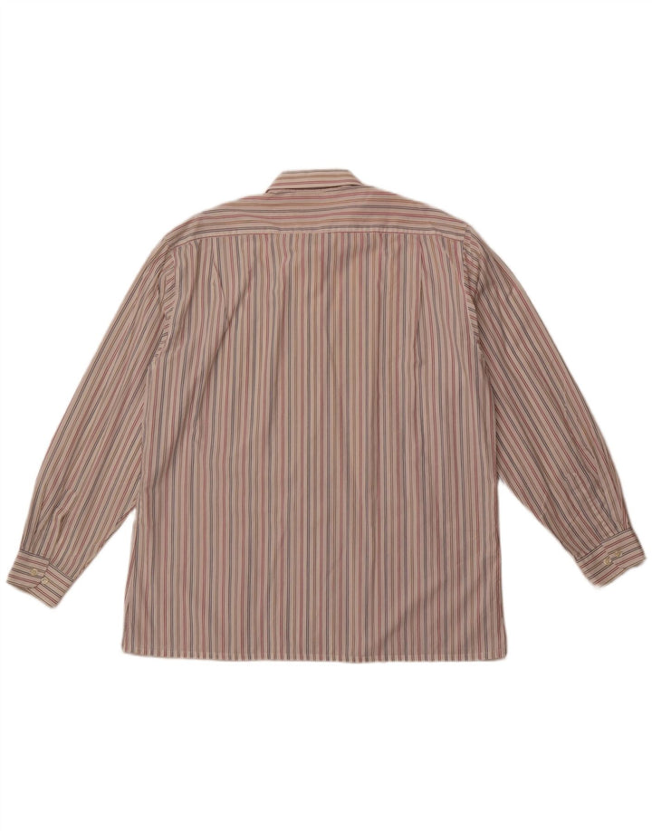 CACHAREL Camisa Hombre Talla 43 XL Blanco Roto Rayas