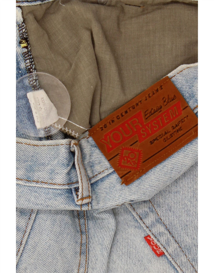 Vaqueros rectos vintage para hombre W34 L30 Algodón azul