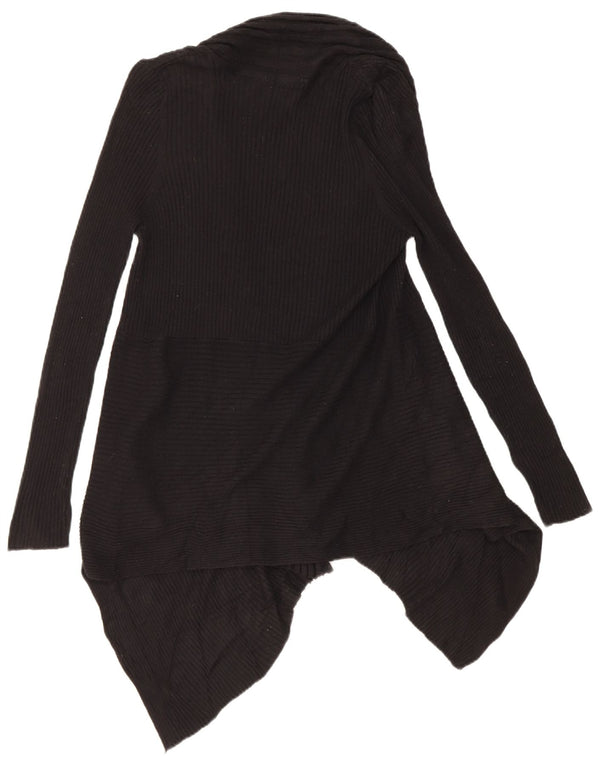 Marks & Spencer Suéter tipo cárdigan asimétrico para mujer UK 44 Mediano Negro