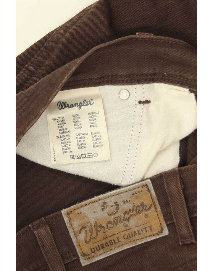 Wrangler Vaqueros rectos de corte regular para hombre W40 L30 Algodón marrón