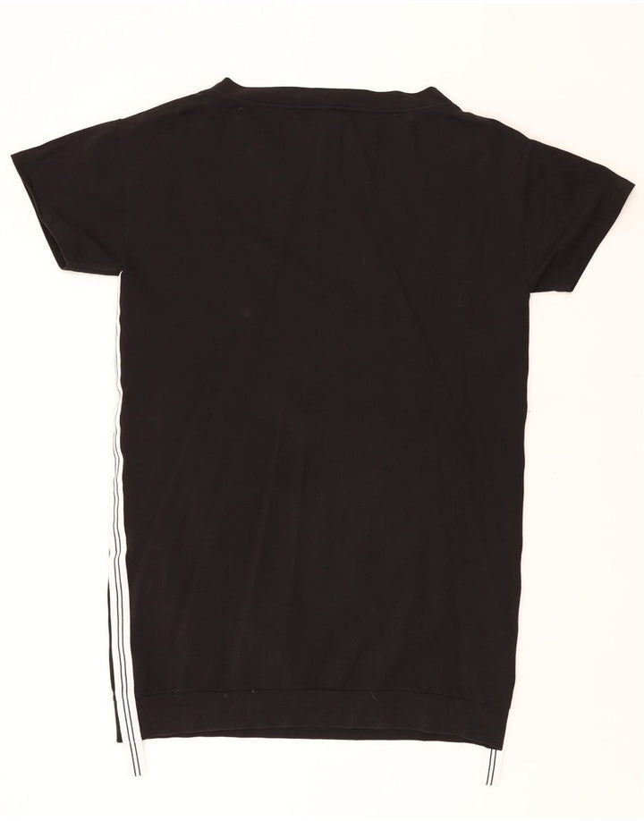 LIU JO Vestido estilo camiseta Milano para mujer UK 40 XL Algodón negro