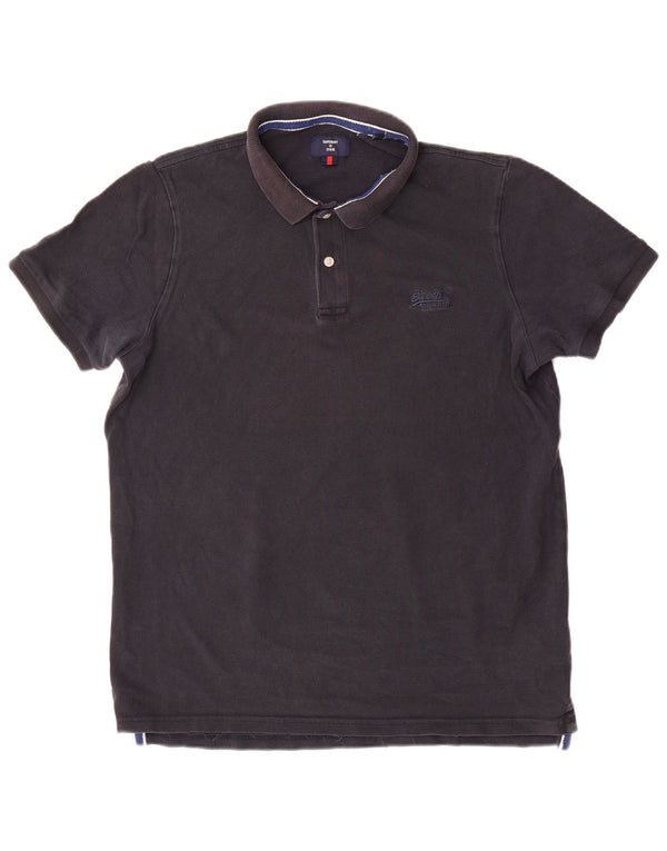 Superdry Polo Hombre XL Algodón Azul Marino