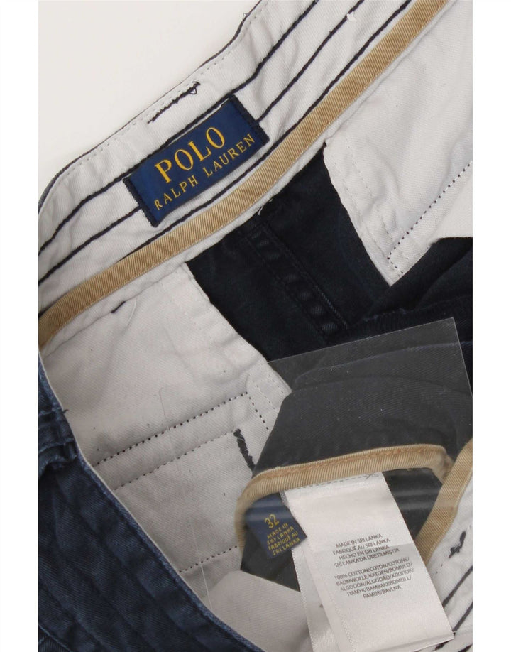 Ralph Lauren Pantalones cortos cargo para hombre W32 Algodón azul marino mediano