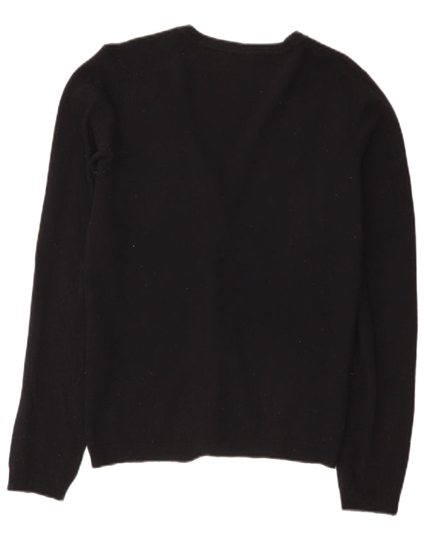 Benetton Cárdigan Mujer UK 40 Small Lana Negra