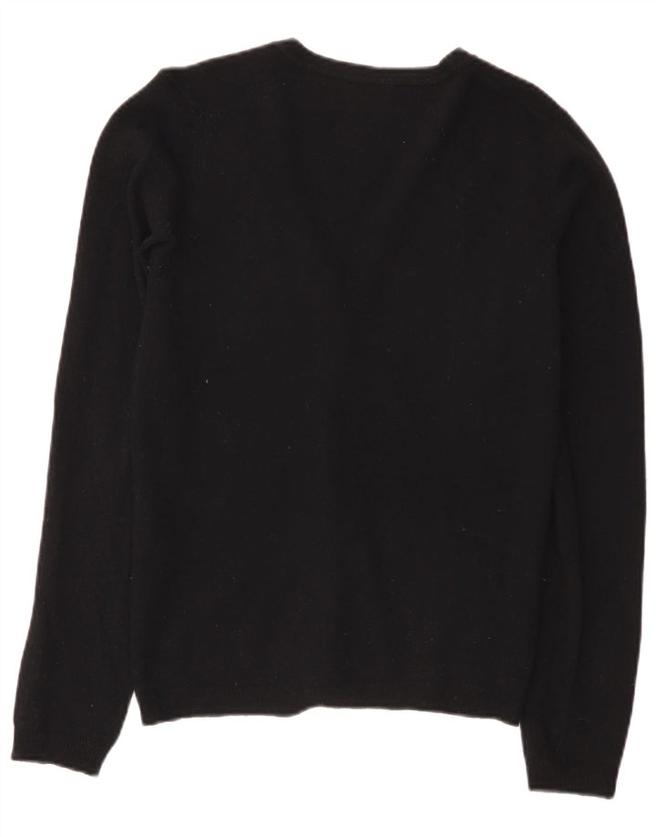 Benetton Cárdigan Mujer UK 40 Small Lana Negra