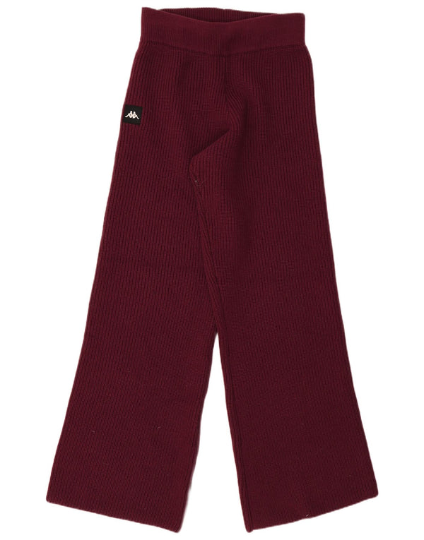 Kappa Pantalones de chándal para mujer UK 44 Large Borgoña Colorblock