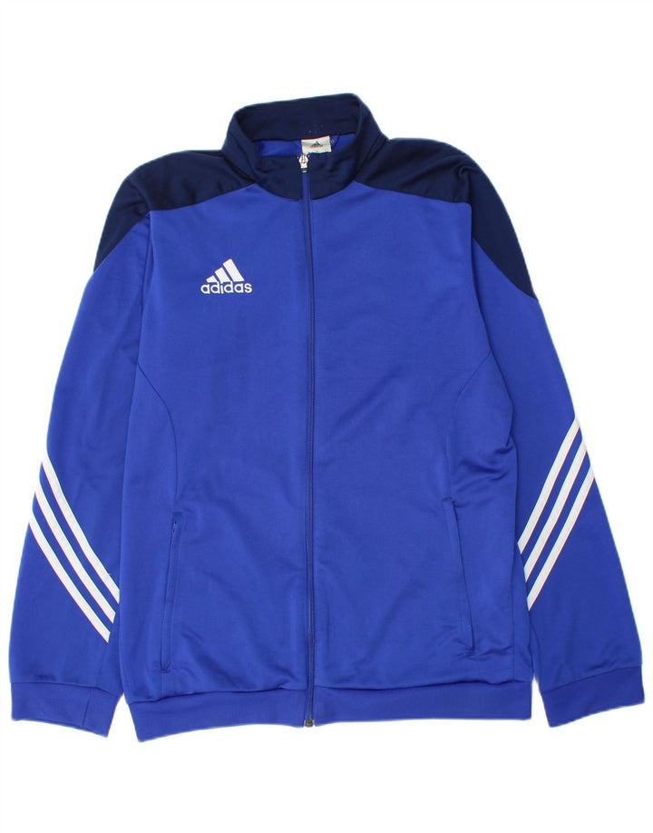 Adidas Hombre Chándal Top Jacket Azul Medio Colorblock Poliéster