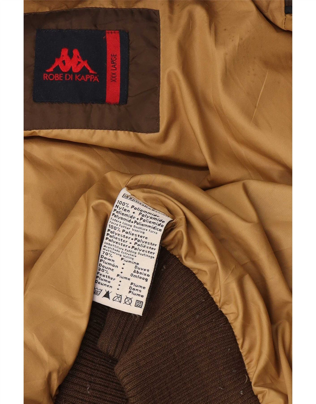 Chaqueta Acolchada Mujer Kappa ES 46 3XL Marrón Poliamida