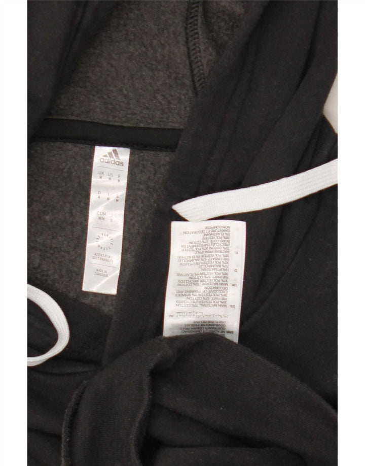 Adidas Hombre Sudadera Con Capucha Jumper Medium Negro Algodón