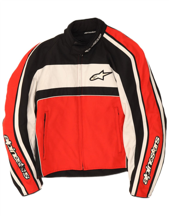 Alpinestars Chaqueta Graphic Racer para hombre UK 42 XL Poliéster con bloques de color rojo