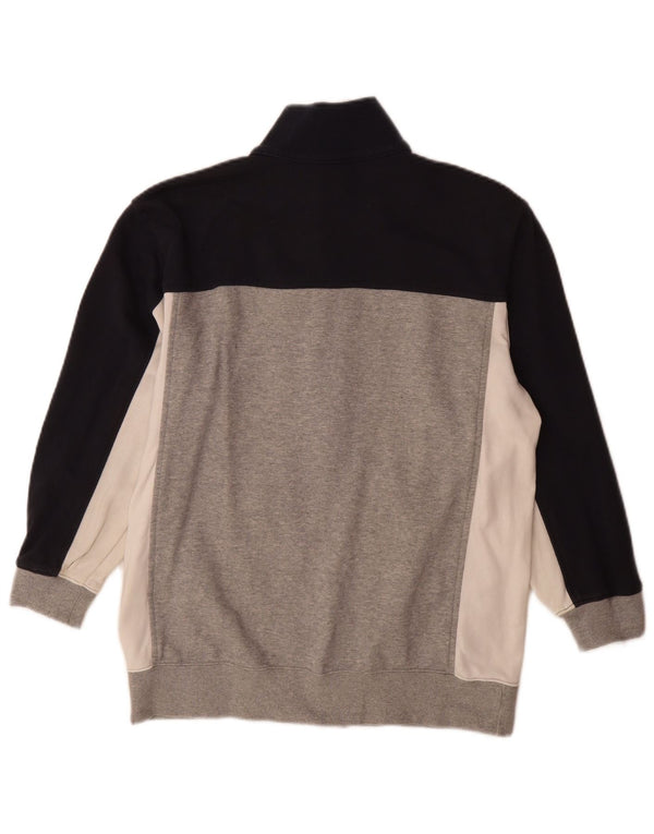 Champion Chaqueta de chándal para mujer UK 46 Grande Gris Colorblock Algodón