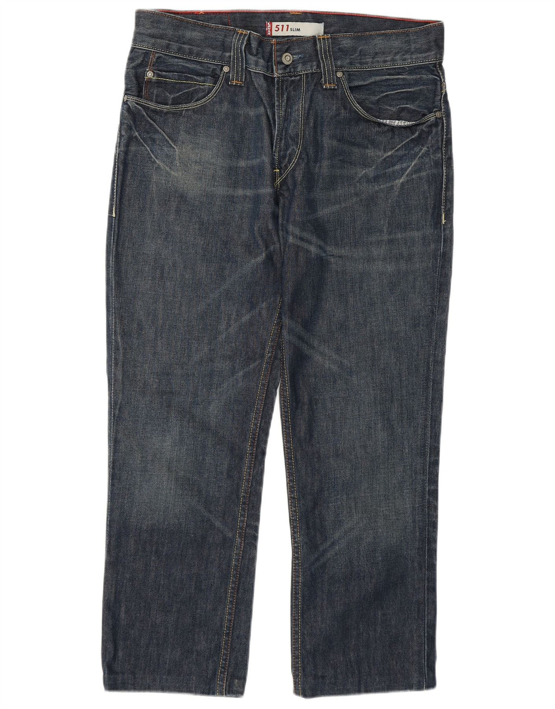 LEVI'S Vaqueros ajustados recortados 511 para hombre W34 L25 Algodón azul