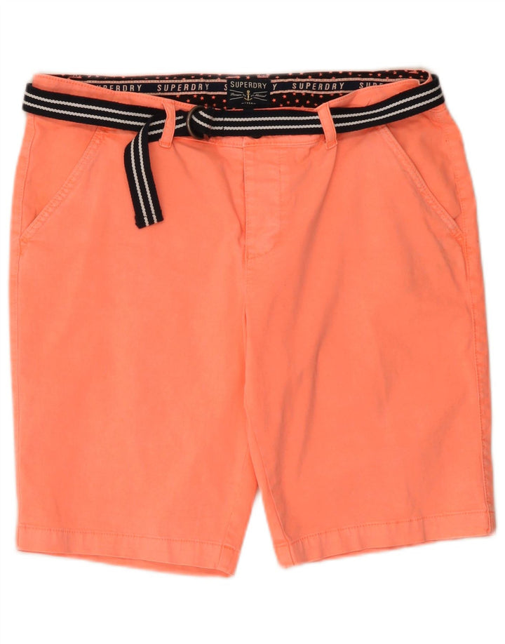 Superdry Chinos Cortos Para Mujer Grande W34 Algodón Rosa