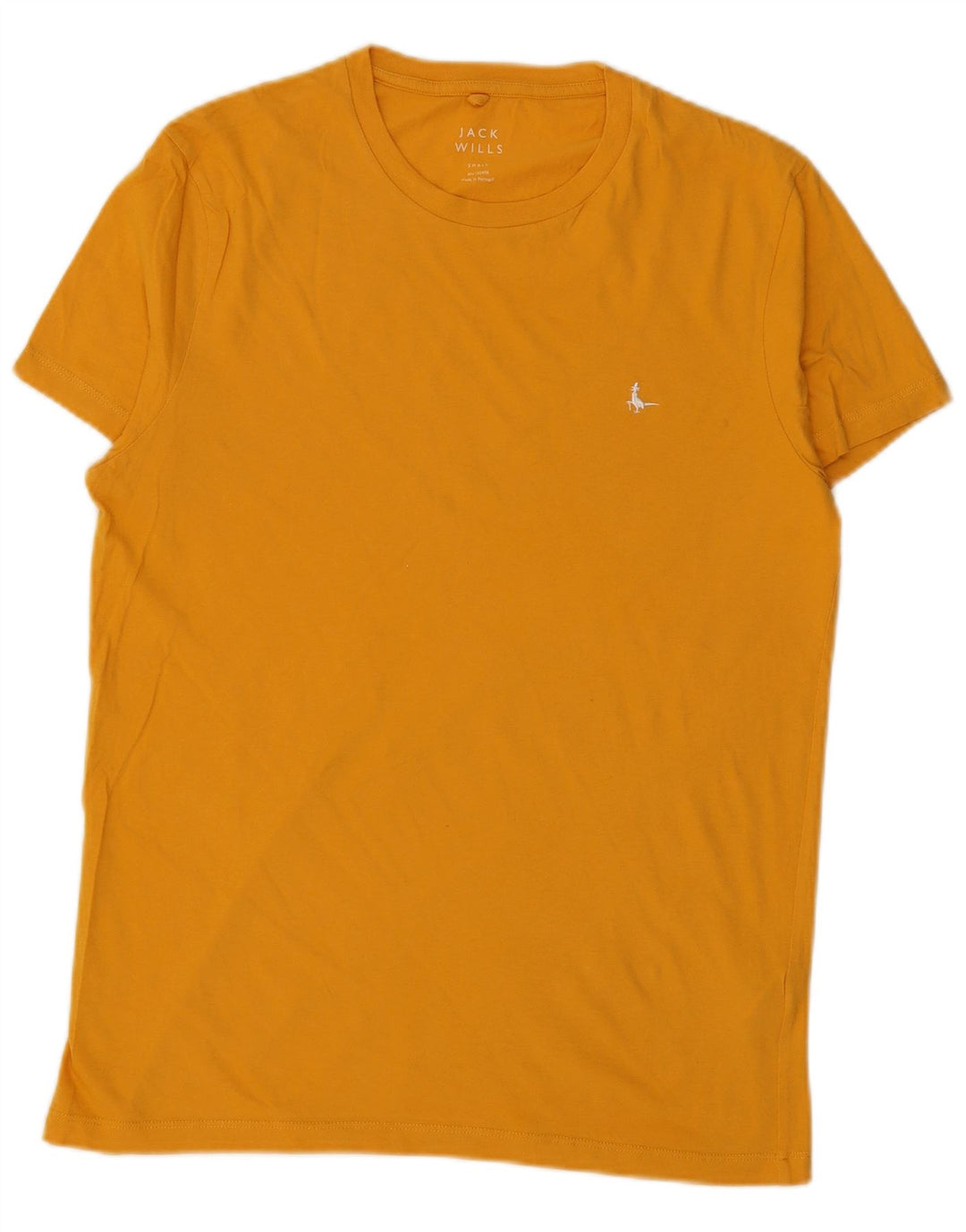 JACK WILLS Camiseta Hombre Top Small Amarillo Algodón