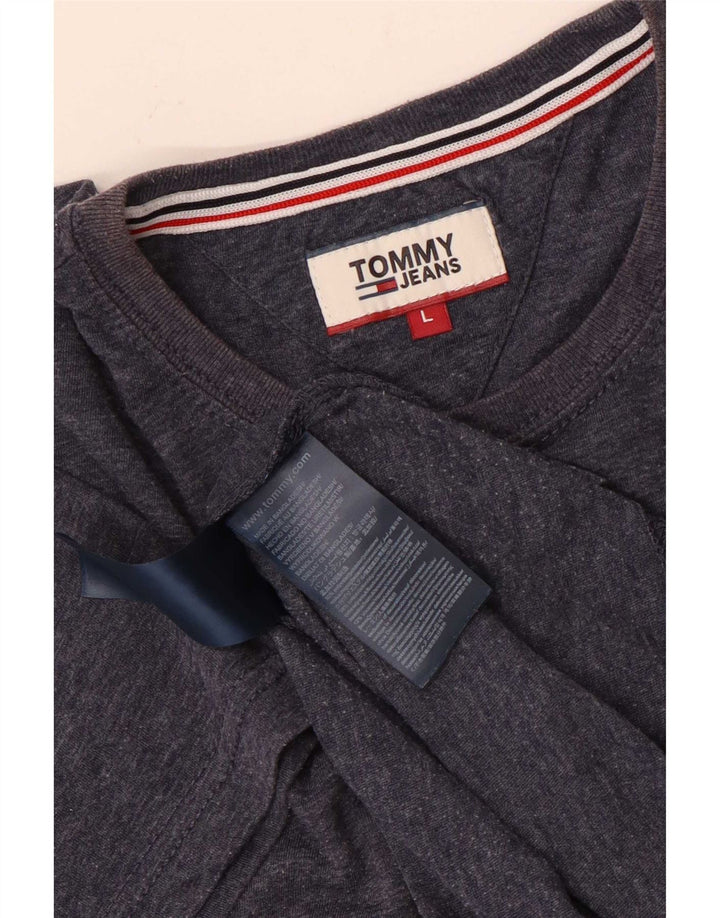 Tommy Hilfiger Camiseta para hombre Top Large Poliéster moteado azul marino