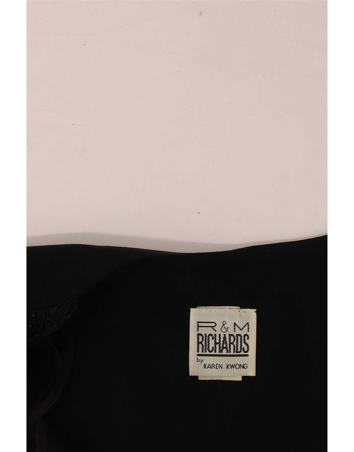 R&M Richards Chaqueta Bolero para Mujer UK 14 Medium Rayón Negro